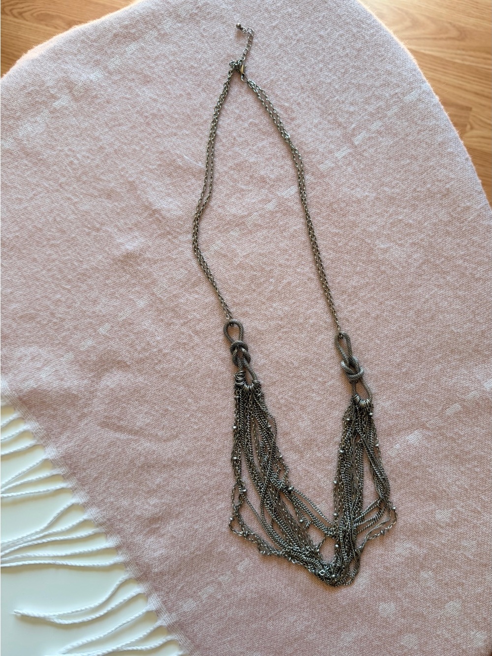 Multi-Chain Gunmetal Necklace - Women Jewelry
